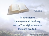 Psalm 89:16